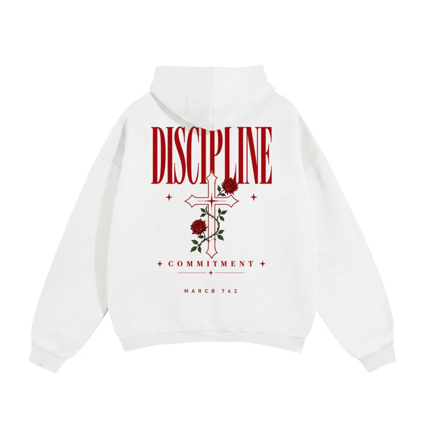 DISCIPLINE, Oversize Fleeced Hoodie