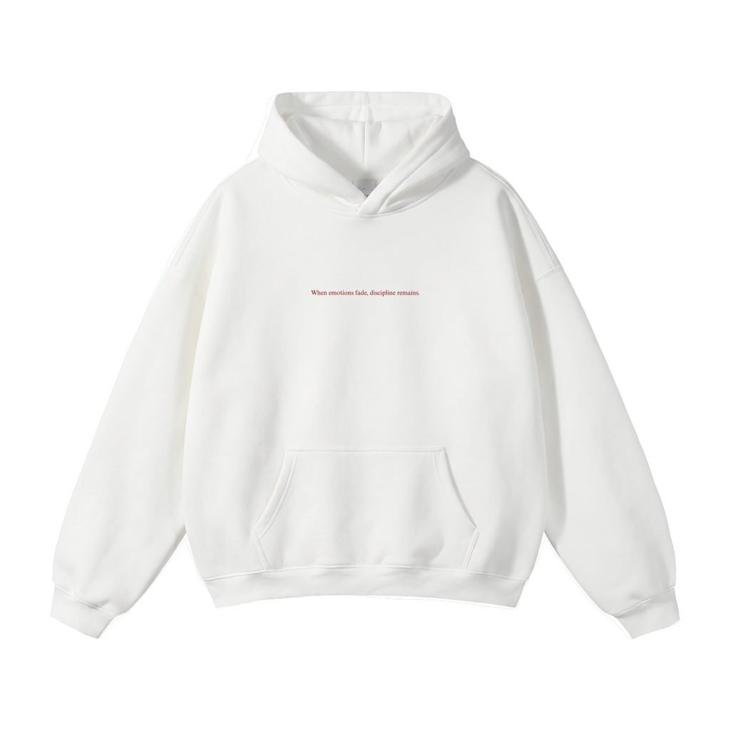 DISCIPLINE, Oversize Fleeced Hoodie